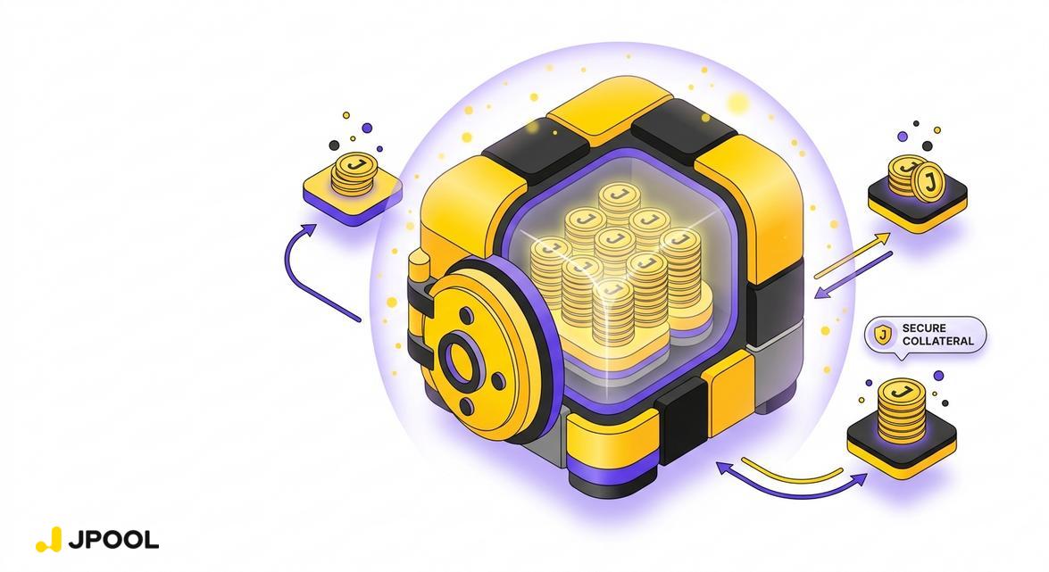 Illustration of the security and structural advantages of using native collateral like JSOL.