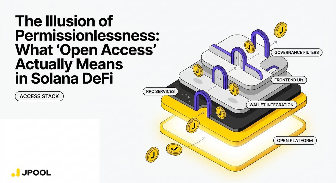 The Illusion of Permissionlessness: What “Open Access” Actually Means in Solana DeFi