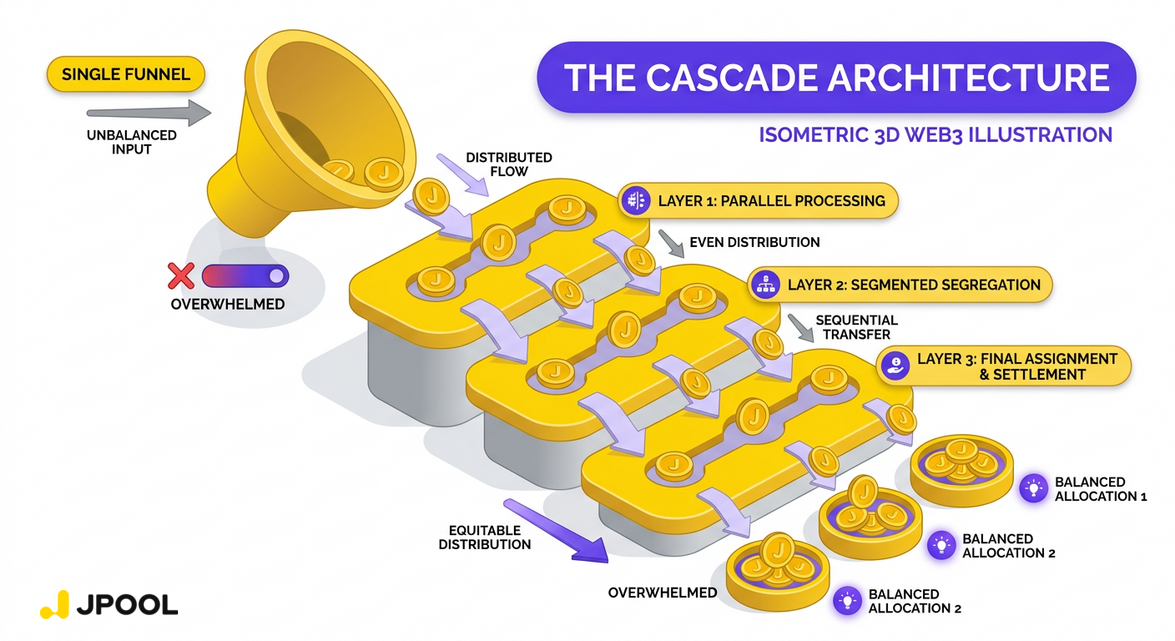 Illustration of the Cascade architecture structurally resisting concentration.