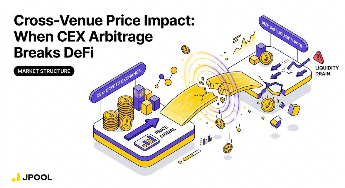 Cross-Venue Price Impact: When CEX Arbitrage Breaks DeFi