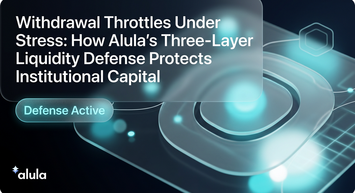Withdrawal Throttles Under Stress: How Alula’s Three-Layer Liquidity Defense Protects Institutional Capital