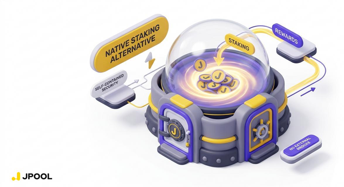 Visualizing the security of native staking as an alternative to cross-chain bridges.
